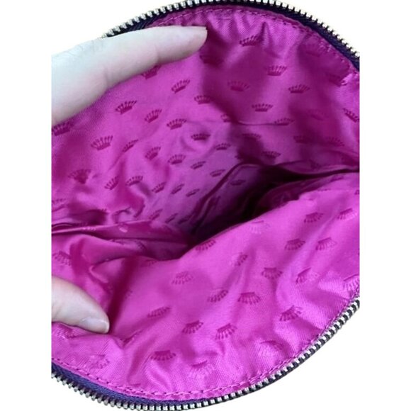 Juicy Couture Sequined Crossbody Handbag Gorgeous Purple Denim Look - Picture 8 of 13